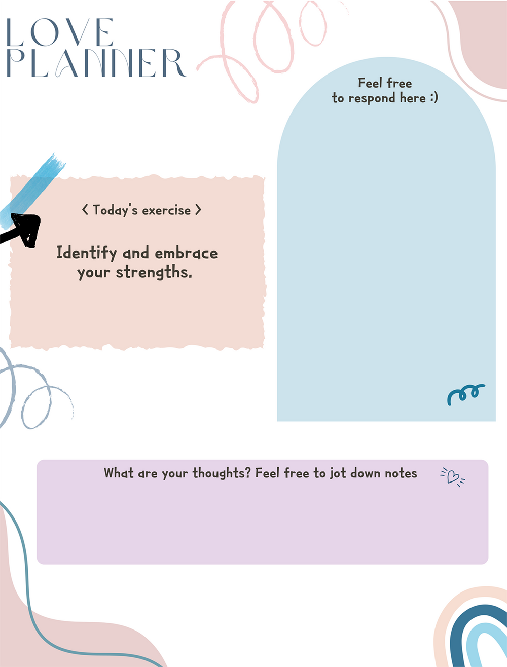 Self love planner